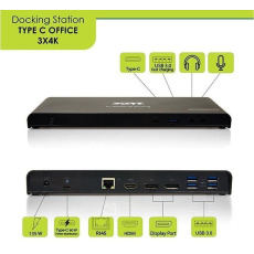 PORT dokovací stanice USB-C 9v1 3x4K, 2x Display Port, HDMI,3x USB, USB-C, Ethernet, jack PORT dokovací stanice USB-C 9v1 3x4K, 2x Display Port, HDMI,3x USB, USB-C, Ethernet, jack