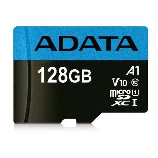 Karta ADATA MicroSDXC 128GB Premier UHS-I Class 10 + adaptér