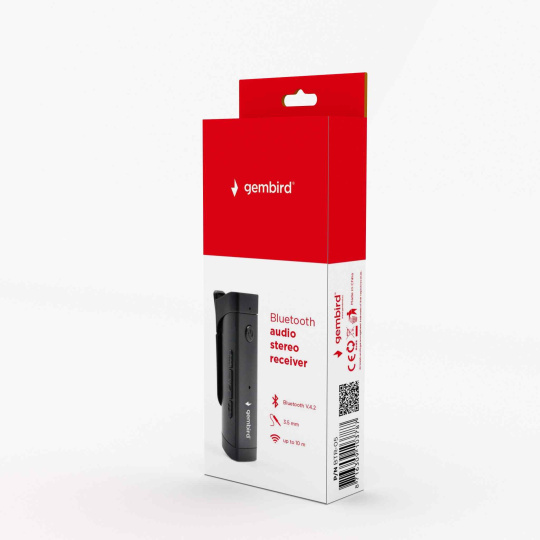 GEMBIRD USB Bluetooth adaptér v4.2, stereo audio prijímač, čierny