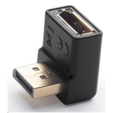 PREMIUMCORD DisplayPort 1.2 smerom nadol zahnuté adaptéry 90°, samec/samica, pozlátené konektory PREMIUMCORD DisplayPort 1.2 smerom nadol zahnuté adaptéry 90°, samec/samica, pozlátené konektory