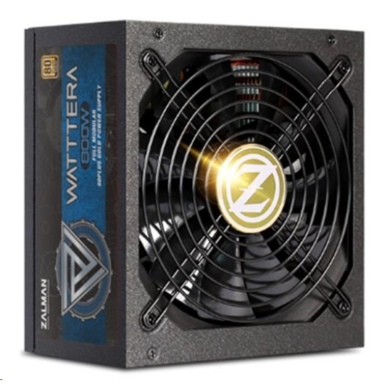 ZALMAN WATTTERA ZM800-EBTII - 800W 80+ Gold, 13,5cm ventilátor, modulárny