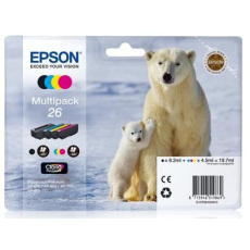 Atrament EPSON čierny + pruh "Polárny medveď" CLARIA Premium 26 - multipack (CMYK) Atrament EPSON čierny + pruh "Polárny medveď" CLARIA Premium 26 - multipack (CMYK)