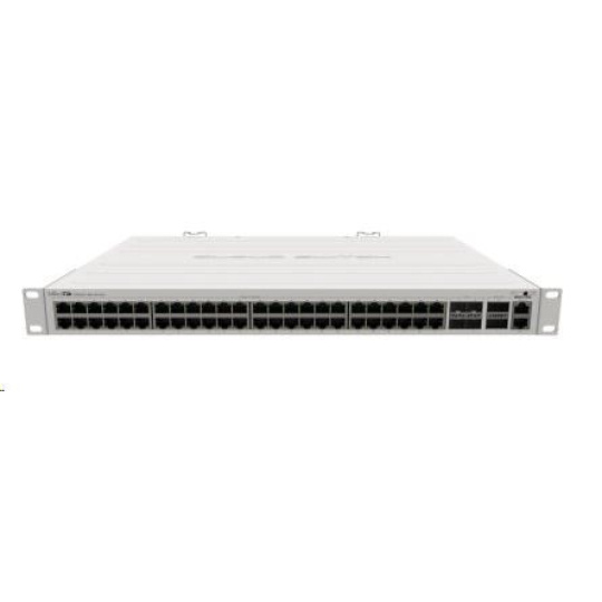 MikroTik Cloud Router Switch CRS354-48G-4S+2Q+RM, 650MHz CPU, 64MB, 1x10/100, 48xGLAN, 4xSFP+, 2xQSFP, vrátane. L5