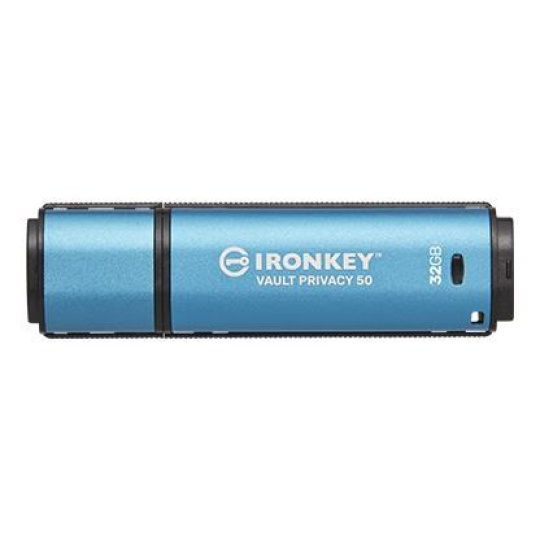 Kingston 32GB IronKey Vault Privacy 50 AES-256 šifrovanie, FIPS 197