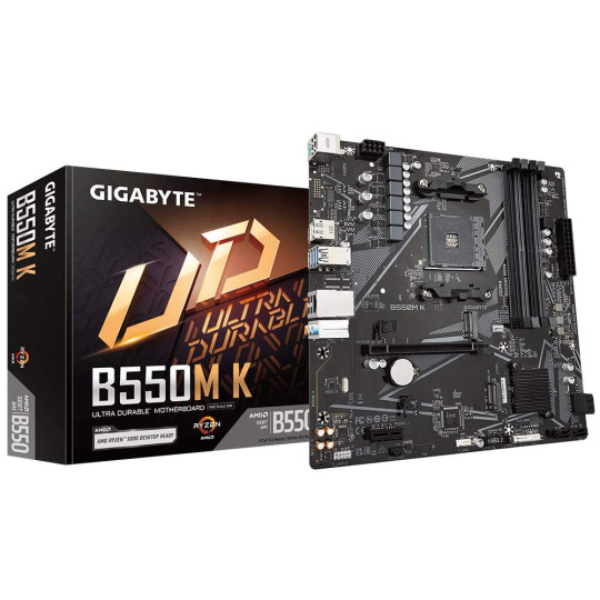 GIGABYTE MB Sc AM4 B550M DS3H, AMD B550M, 4 x DDR4, HDMI