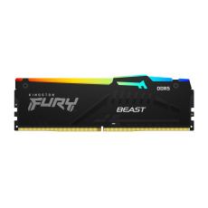 KINGSTON DIMM DDR5 32GB 6000MT/s CL30 Non-ECC FURY Beast RGB XMP, Černá