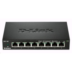 D-Link DES-108 8-portový 10/100 stolný prepínač s kovovým puzdrom