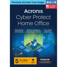 Acronis Cyber Protect Home Office Premium Subscription 5 počítačov + 1 TB Acronis Cloud Storage - 1 rok predplatného ES Acronis Cyber Protect Home Office Premium Subscription 5 počítačov + 1 TB Acronis Cloud Storage - 1 rok predplatného ES