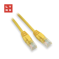 LYNX UTP patch kabel Cat5e, PVC, CCA, 1m, žlutý (balení obsahuje 10ks) LYNX UTP patch kabel Cat5e, PVC, CCA, 1m, žlutý (balení obsahuje 10ks)