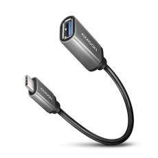 AXAGON RUCM-AFAC, káblová redukcia USB-C (M) <-> USB-A (F), 20cm, USB 3.2 Gen 1, 3A, ALU AXAGON RUCM-AFAC, káblová redukcia USB-C (M) <-> USB-A (F), 20cm, USB 3.2 Gen 1, 3A, ALU