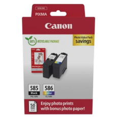 Canon Cartridge PG-585/CL-586 černá/barevná + Canon PAPÍR GP-501 4X6 50 Canon Cartridge PG-585/CL-586 černá/barevná + Canon PAPÍR GP-501 4X6 50
