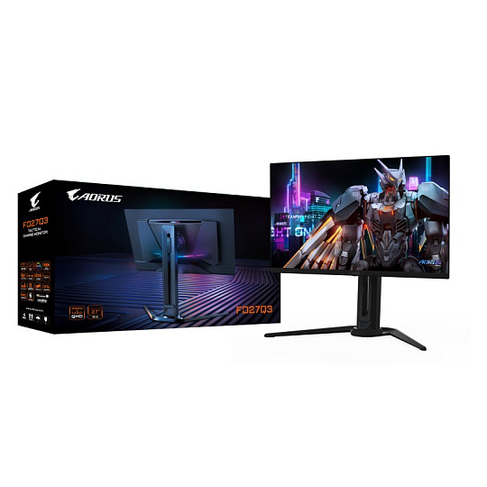 BAZAR - GIGABYTE LCD - 27" Gaming monitor AORUS FO27Q3, OLED, 2560 x 1440 QHD, 360Hz, 1.5M:1, 250cd/m2, 0.03ms, 2xHDMI,