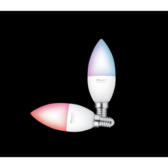 TRUST Smart WiFi LED Candle E14 White & Colour - 2 kusy v balení