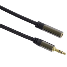 PREMIUMCORD kabel, stíněný, Jack 3.5mm - Jack 3.5mm M/F 1,5m PREMIUMCORD kabel, stíněný, Jack 3.5mm - Jack 3.5mm M/F 1,5m
