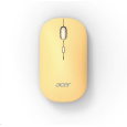 ACER Myš Wireless Mouse AMR130 Yellow - Dual mode 2.4GHz + BT 5.2, 4 tlačítka, 800/1200/1600 dpi, USB Polling rate 125Hz