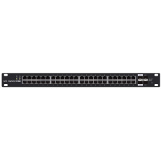 UBNT EdgeSwitch ES-48-500W [70Gbps, 500W, aktívny (802.3af/at) a pasívne (24 V) PoE, 2xSFP, 2xSFP+, L2/L3]