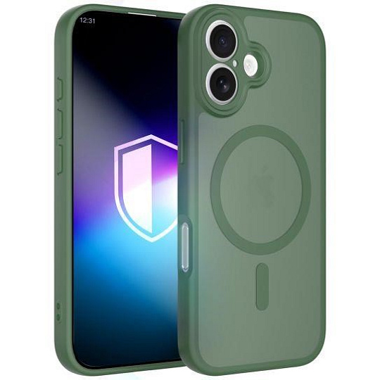 3mk ochranný kryt Misty MagCase Green pro Apple iPhone 16 3mk ochranný kryt Misty MagCase Green pro Apple iPhone 16