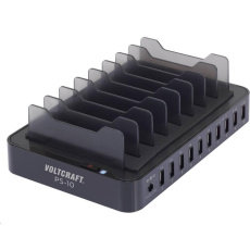 CONRAD USB nabíjacia stanica so stojanmi pre mobilné telefóny a tablety VOLTCRAFT PS-10 10 x USB CONRAD USB nabíjacia stanica so stojanmi pre mobilné telefóny a tablety VOLTCRAFT PS-10 10 x USB