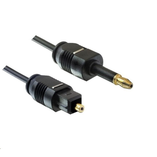 PREMIUMCORD Kábel 3,5 mm mini Toslink - Toslink, OD:2.2 mm, dĺžka 3 m