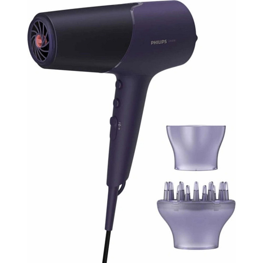 Philips Series 5000 BHD514/00 vysoušeč vlasů, fialový, 2300 W, ThermoShield, ionizační péče, 6 nastavení, Cool Shot