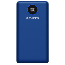 ADATA PowerBank P20000QCD - externá batéria pre mobilný telefón/tablet 20000mAh, 2,1A, modrá (74Wh) ADATA PowerBank P20000QCD - externá batéria pre mobilný telefón/tablet 20000mAh, 2,1A, modrá (74Wh)