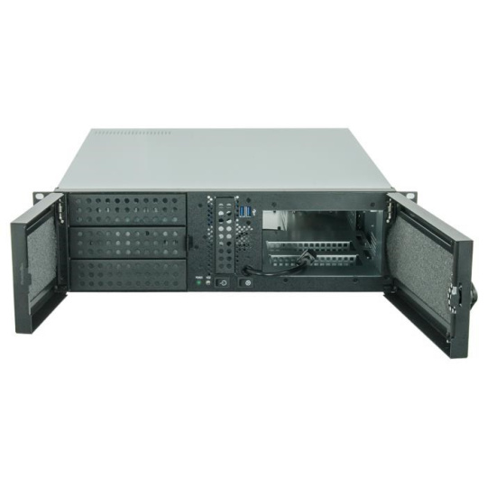 Skriňa CHIEFTEC Rackmount 3U ATX/mATX, UNC-310A-B, zdroj PSF-400B (400 W)