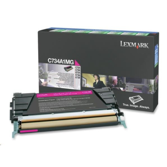 LEXMARK toner MAGENTA C734, C736, X734, X736, X738 na 6000 strán