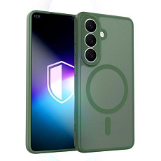 3mk ochranný kryt Misty MagCase Green pro Samsung Galaxy S26+