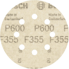 Bosch brusný papír PRO F355, 125 mm, G600, 5 ks Bosch brusný papír PRO F355, 125 mm, G600, 5 ks