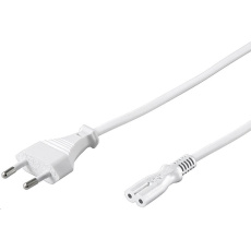 PREMIUMCORD 230V napájací kábel k magnetofónu 2m biely PREMIUMCORD 230V napájací kábel k magnetofónu 2m biely