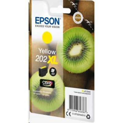 EPSON ink bar Singlepack "Kiwi" Yellow 202XL Claria Premium Ink 8,5 ml