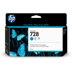 HP 728 130-ml Cyan DesignJet Ink Cartridge HP 728 130-ml Cyan DesignJet Ink Cartridge