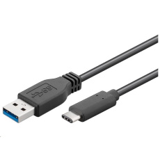 Kábel USB PREMIUMCORD 3.1 konektor C/male - USB 3.0 A/muž, čierny, 1m Kábel USB PREMIUMCORD 3.1 konektor C/male - USB 3.0 A/muž, čierny, 1m