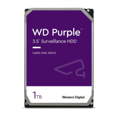 WD PURPLE WD10PURZ 1TB SATA/600 64MB cache, nízka hlučnosť, CMR