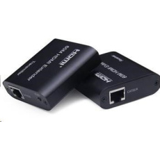 PREMIUMCORD HDMI extender na 60 m FULL HD 1080p cez jeden kábel Cat5e/6/6a/7, nastavenie EDID PREMIUMCORD HDMI extender na 60 m FULL HD 1080p cez jeden kábel Cat5e/6/6a/7, nastavenie EDID