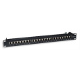 Intellinet Patch panel 24 portov Cat6, tienený STP, čierny