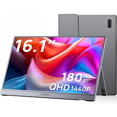 Arzopa Z3FC Portable Monitor 16.1" 180hz IPS 2K 1440P Metal Housing Přenosný monitor + pouzdro, šedý Arzopa Z3FC Portable Monitor 16.1" 180hz IPS 2K 1440P Metal Housing Přenosný monitor + pouzdro, šedý