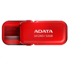 ADATA Flash disk 32GB UV240, USB 2.0 Dash Drive, červená