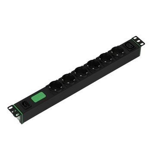 APC Easy Rack PDU Basic, 1U, 10A (2.3kW), 230V, 6x SCHUKO, 1x C13 APC Easy Rack PDU Basic, 1U, 10A (2.3kW), 230V, 6x SCHUKO, 1x C13
