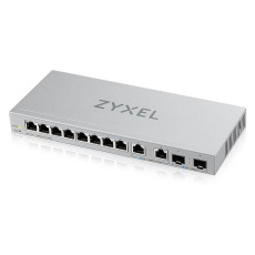 Zyxel XGS1210-12 12-portový gigabitový webovo riadený prepínač, 8x gigabitový RJ45, 2x 2,5GbE RJ45, 2x SFP+