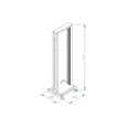 19" montážny rám TRITON 32U, jeden kus