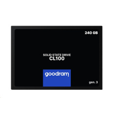 GOODRAM SSD CL100 Gen.3 240 GB SATA III 7 mm, 2,5" (R: 520 MB/s; W 400 MB/s) GOODRAM SSD CL100 Gen.3 240 GB SATA III 7 mm, 2,5" (R: 520 MB/s; W 400 MB/s)
