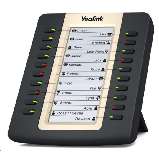 Rozširujúci modul Yealink EXP20, LCD, 20 tl., pre T27G/T27P/T29G