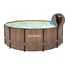 Marimex Florida bazén 3,66x1,22 m se zabudovaným skimmerem - motiv TEAK Marimex Florida bazén 3,66x1,22 m se zabudovaným skimmerem - motiv TEAK