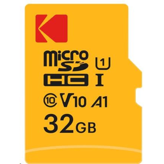 Kodak paměťová micro SD karta 32GB U1 V10 w/adapter Kodak paměťová micro SD karta 32GB U1 V10 w/adapter