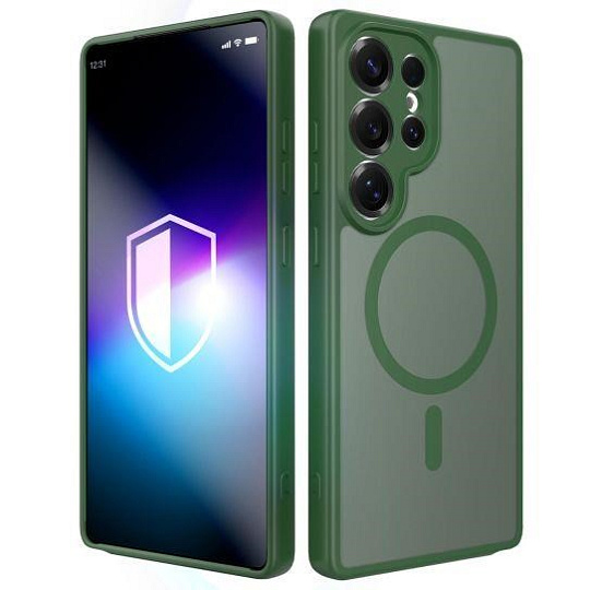 3mk ochranný kryt Misty MagCase Green pro Samsung Galaxy S25 Ultra 3mk ochranný kryt Misty MagCase Green pro Samsung Galaxy S25 Ultra