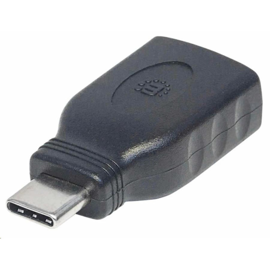 Adaptér Manhattan USB, USB 3.1 Gen 1, USB-C samec na USB-A samica, 5 Gb/s, čierna
