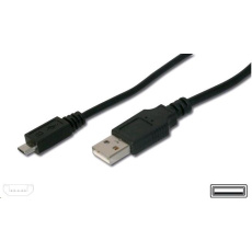 Kábel USB PREMIUMCORD 2.0 Prepojka A-Micro B 0,2 m (čierna) Kábel USB PREMIUMCORD 2.0 Prepojka A-Micro B 0,2 m (čierna)