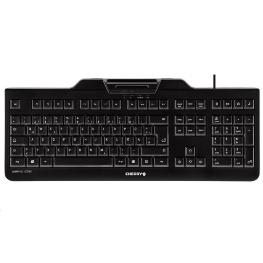 CHERRY klávesnice se čtečkou karet KC 1000 SC/ USB/ ISO 7816 podporované karty/ černá/ CZ layout