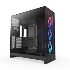NZXT skříň H9 Flow RGB dvoukomorová ATX / 1x140 RGB mm / 1x 120mm RGB fan / prosklená / černá NZXT skříň H9 Flow RGB dvoukomorová ATX / 1x140 RGB mm / 1x 120mm RGB fan / prosklená / černá